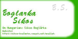 boglarka sikos business card